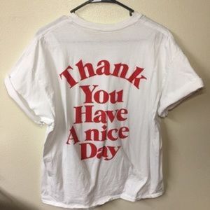 thank you have a nice day t shirt urban outfitters